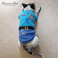 Parisian Pet Dog Shirt - Embroidered Police Costume - 100% Cotton & Polyester Pet Clothes - Sleeved Cop Costume - Blue Large Dog XL