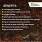72 Quart Reptile Substrate Coconut Chip Bedding Compressed Organic Coco Husk Block for Snake Habitat, Ball Python Terrarium, Turtle Tanks, Tortoise Enclosure, Potting Soil Mix for Greenhouse