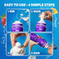 Cirkul 22oz. Purple Plastic Grip Squeeze Water Bottle & Sport Lid, BPA-Free, Non-Slip Design for Gym, Biking & Sports