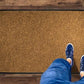 WaterHog Diamond | Commercial-Grade Entrance Mat with Rubber Border – Indoor/Outdoor, Quick Drying, Stain Resistant Door Mat (Medium Brown, 6' x 6')