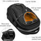 Kurgo G-Train - Dog Carrier Backpack for Small Pets - Cat & Dog Backpack for Hiking, Camping or Travel - Chest Straps & Hip Belt - Reflective - Two Water Bottle Sleeves - Waterproof Bottom (Black)