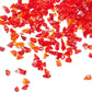 TWINKLING High Luster Fire Glass Gravel Stone Glitter,Broken Glass,Fire Gems Chips,Crushed Glass for Fire Pit Crafts Resin Art Aquarium Garden Decoration,3-6mm,1-Pound Jar (Red)