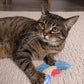 Petlinks Batty Beta Fish Crinkle Catnip Cat Toy - Tan/Blue, One Size