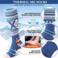 3 Pairs Merino Wool Ski Socks Thermal Warm Winter Thick Knee High Snowboarding Skiing Socks for Women Men