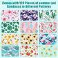 Amylove 120 Pcs Halloween Dog Bandanas Bulk Holiday Triangle Dog Pack Puppy Kerchief Bandana Adjustable Pet Scarf for Pet Cat Costume Accessories Decor(Flower)