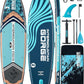 11'x34 Ultra Wide Paddleboard, Inflatable SUP&430lb Capacity for All Skill, Stand-up Paddle Board for Yoga/Family, EVA Deck, US Fin, High-Pressure Pump, 100L Bag, Safety Leash