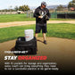 PowerNet Rolling Bucket Bag, Holds 2 6-Gallon Bucket of Baseballs & Softballs, Storage Pockets for Baseball Bat, Gloves & Scoreboards, Fits Launch F-lite Pitching Machine & Balls