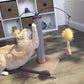 SmartyKat Scratch 'N Spin Carpet Cat Scratching Post with 2 Spinning Wand Toys, Plus 2 Replacement Wands - Gray & Blue