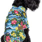 Parisian Pet Stylish Dog Hawaiian Shirt - Cotton Summer Beach Outfit - Hook & Loop Closure - Machine Washable - XS