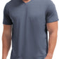 VEIISAR Premium V Neck T Shirts for Men - Modern Fitted Tees Vneck Undershirts