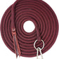 22' Long Line with SS O Ring and Carabiner (Burgundy)