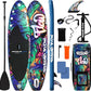 SereneLife Inflatable Stand Up Paddle Board with Premium SUP Accessories – Wide Stable Design with Non-Slip EVA Deck Pad for Adults and Youth of All Skill Levels, 350 lbs Capacity