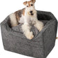 Snoozer Luxury Lookout Pet Car Seat, Medium Luxury I, Navy Mutt
