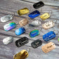 Personalized Dog Tag with 5 Lines of Custom Deep Engraved Durable Stainless Steel Pet ID Name Tag Designer Small Size Rectangle
