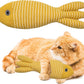 Interesting Catnip Toys Fish, 1 Pack Large Cat Toys, Soft Indoor Cat Kicker Toys, Durable and Highly Interactive Catnip Toys（Yellow Fish）