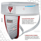 RDX Groin Protector Cup Men, Boxing Kickboxing MMA Muay Thai Sparring Groin Guard, Ventilated Adjustable,Karate Fighting Training, Underwear Jiu Jitsu BJJ Protection, Boys Youth