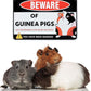Venicor Guinea Pig Sign Decor - 8 x 12 Inches - Aluminum - Guinea Pig Gifts for Guinea Pig Lovers - Cage Accessories Toys Stickers Stuff