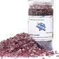 TWINKLING High Luster Fire Glass Gravel Stone Glitter,Broken Glass,Fire Gems Chips,Crushed Glass for Fire Pit Crafts Resin Art Aquarium Garden Decoration,3-6mm,1-Pound Jar (Grape)