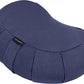 Retrospec Sedona Zafu Meditation Cushion With Buckwheat Hull Fill - Adjustable Yoga & Pilates Support Pillow - 17in Crescent Cotton Cover With Handle