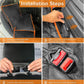 XHRING Dog Car Seat Cover for Honda CRV HRV CR-V HR-V LX EX EX-L EX-L Navi Touring 2000-2025 Back Seat Accessories, Scratchproof Pet Bench Backseat Covers with Two Big Pockets - Black Orange