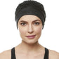 BEEMO Swim Caps for Women Swimming Turban Polyester Latex Lined Pleated for Ladies