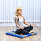 Leewadee Zabuton Seating Cushion – Square Floor Seat for Meditation Exercises, Light Yoga Mat Filled with Kapok