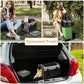 PETUX TSA Approved Pet Carrier in Cabin, 17"x11"x9.5" Soft Cat Carriers for Small Cats up to 12 lb, Top-Open Portable Dog Carrier with Litter Box and Anti-Scratch Mesh for Puppy up to 10 lb (Grey)