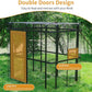 Large Bird Cage for Parakeets Outdoor Bird Aviary Parrot Cage with Perch, Walk-in Heavy Duty Birdcage for Macaws Canaries Parrots Budgie Lovebirds, Black