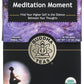 Buddha Teas - Organic Meditation Moment Tea - Herbal Tea - For Health & Wellbeing - With Antioxidants & Minerals - Clean Ingredients - Caffeine Free - OU Kosher & Non-GMO - 18 Tea Bags (Pack of 1)