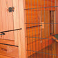 TRIXIE Pet Products Rabbit Hutch with Gabled Roof, 76.25 x 31.5 x 59.75 inches