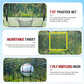 Storgem Baseball and Softball Practice Net 7×7ft Portable Hitting Pitching Batting Training Net Baseball Backstop Net with Batting Tee and Strike Zone and Bow Frame