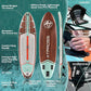11'6"x35" Inflatable Paddle Board, 450lbs Extra Wide Stand Up Paddleboard for Adults with Premium SUP Accessories Kit & Backpack, Blow Up Kayak Non-Slip Stable Deck Boat for Yoga Fishing Surf