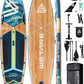 11'6"x35" Inflatable Paddle Board, 450lbs Extra Wide Stand Up Sup Board for Adults, Blow Up Paddleboard Kayak Non-Slip Stable Deck Boat for Yoga Fishing Surf