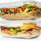 8 Cups/ 63 Oz 4 Piece (2 containers + 2 Lids) Large Glass Food Storage/ Baking Containers with Locking Lids . Ideal for Storing food, vegetables or fruits. BPA Free & Leak Proof -Microwave, Oven Safe
