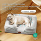 Bedsure Orthopedic Dog Bed for Medium Dogs - Waterproof Dog Sofa Beds Medium, Supportive Foam Pet Couch Bed with Removable Washable Cover, Waterproof Lining and Nonskid Bottom, Light Grey