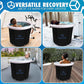 Large Round Professional Ice Bath Tub-105 Gallon Inflatable Cold Plunge- Portable Lightweight Easy to Set Up for Full Cold Water Immersion, Faster Recovery (Black, Round Bath(32x32x30)