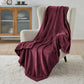 Bedsure Fleece Throw Blanket Burgundy Red - 300GSM Blankets for Couch, Sofa, Bed, Soft Lightweight Plush Cozy Throws for Toddlers, 50x60 inches