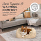 Best Friends by Sheri Shag Lounge Bed Calming Faux Fur Dog Bed, Taupe, Medium, 30" x 20"