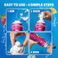 Cirkul 22oz. Pink Plastic Grip Squeeze Water Bottle & Sport Lid, BPA-Free, Non-Slip Design for Gym, Biking & Sports