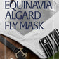 Equinavia Algard Soft Mesh Horse Fly Mask with Ear Protection and 45 UPF Rating | No Eye Irritation & UV Protection - Silver - Cob
