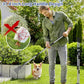 Dog Pooper Scooper Set, Stainless Metal Tray Rake Spade 3 Pack, Long Handle Pet Waste Scooper for Large Medium Small Dogs, Heavy Duty Poop Scooper for Yard, Grass, Dirt or Gravel
