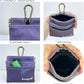 Dog Treat Pouch, Pocket Sized Pet Training Pouch, Hand Free Purple Dog Walking Bag with Carabiner, Self-Closing Pet Feed Snack Reward, for Puppy Travel or Outdoor Use, NanoPTC