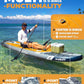 MOUSA 10‘8/11'×35" Extra Wide Inflatable Stand Up Paddle Board, Stable Paddleboard SUP for 2 People/Family, Anti-Slip Full EVA Deck, 3 Handles, 100L Backpack, All-Round Sup Board, Big Fin