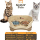 Neater Feeder Deluxe Mess Proof Cat Bowls Elevated for All Breeds – Made in USA – No Spill Raised Bowls for Indoor Cats – Stainless Steel Food and Water Bowl Set, Pet Dish Feeding Station, Cappuccino
