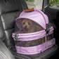 Pet Gear No-Zip View 360 Ultra Lite Pet Safety Carrier & Car Seat for Small Dogs & Cats Push Button Entry, 15", Larkspur,View 360 Ultra Light 15-inch,Larkspur