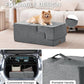 Made4Pets Dog Steps for Bed, Extra Wide Dog Stairs for High Bed Couch Sofa, 35D Foam Pet Steps for Small Dogs and Cats, Non-Slip Bottom Pet Stairs, Grey, 4 Steps