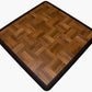 Big Floors 3X3DKOAKFLOOR Interlocking Lightweight Plastic Modular Dance Floor Kit (3' x 3'), Dark Oak, 21 Piece