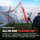PowerNet Baseball Softball Practice Net 7x7 with Baseball Accessories for Practice Pitching, Batting & Fielding, Ball Caddy, Weighted Baseballs, Tee