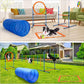 Dog Agility Training Equipment, 60-Piece Dog Obstacle Course Training Starter Kit Pet Outdoor Game with Tunnel, Agility Hurdle, Weave Poles, Jump Ring, Pause Box, Toy Balls and Storage Bag