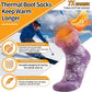 3 Pairs Warm Thermal Socks for Women & Men Winter Ski Thick Boot Insulated Socks for Cold Weather